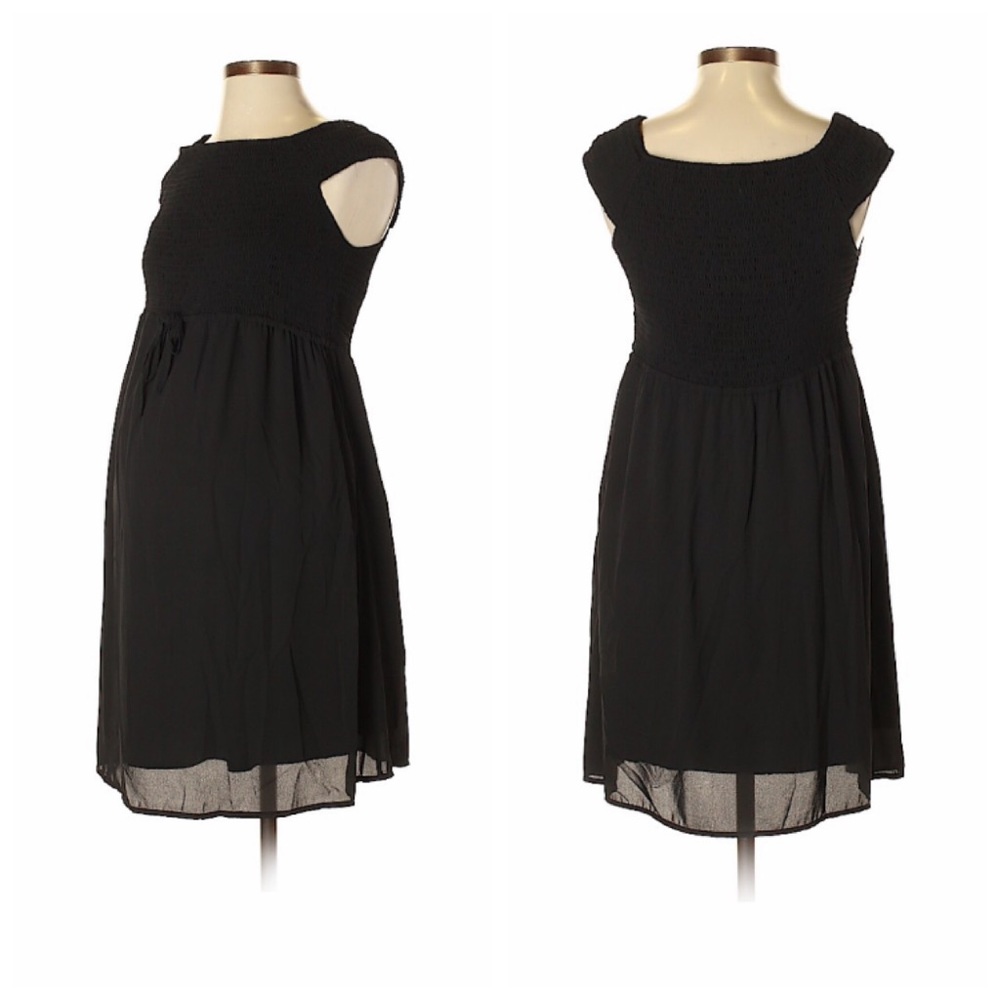 Octavia Maternity cap sleeve cocktail dress S
